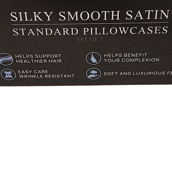 2 Pc Beautyrest STANDARD Satin Pillowcases Pastel MAUVE Silky Therapy Hair Skin - Picture 7 of 11